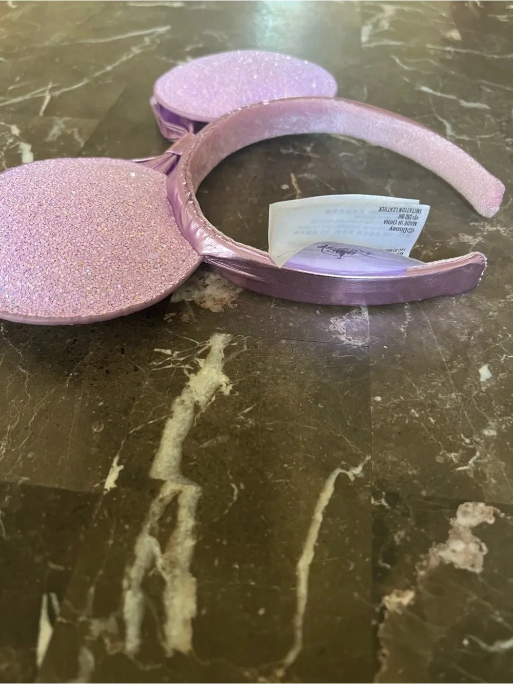 Disney Parks Lavender Glitter Minnie Ears